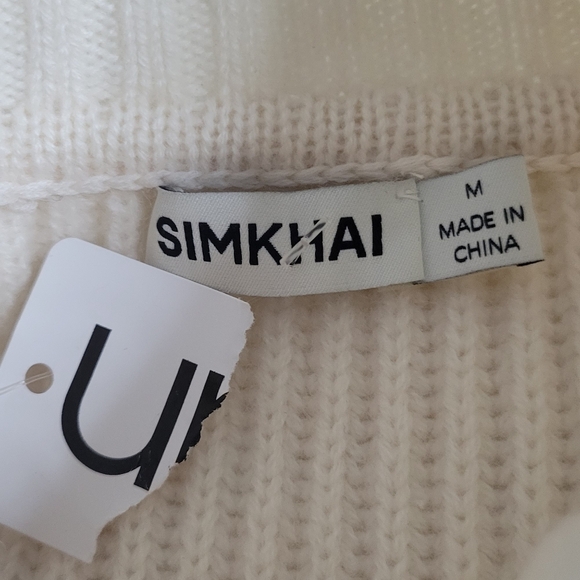 Jonathan Simkhai Jeannie Recycled Cashmere Ivory Turtleneck Sweater - Picture 9 of 13